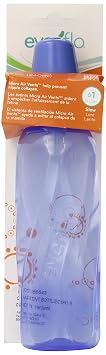 Evenflo Feeding Classic Tinted Plastic Standard Neck Bottles for Baby, Infant and Newborn - Pink/Lavender/Teal/Green/Blue COLORS MAY VARY, 8 Ounce Pack of 1