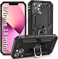 Vista 1 de ADDIT Funda para iPhone 13 Mini iPhone 13 Mini, con soporte de anillo, soporte magnético para automóvil, grado militar, resistente, para iPhone 13