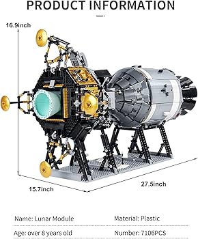 アポロ１１号 月面着陸時のビューマスター三枚組セット Amazon.co.jp: アポロ11号月着陸船建物のおもちゃ、宇宙船の建物