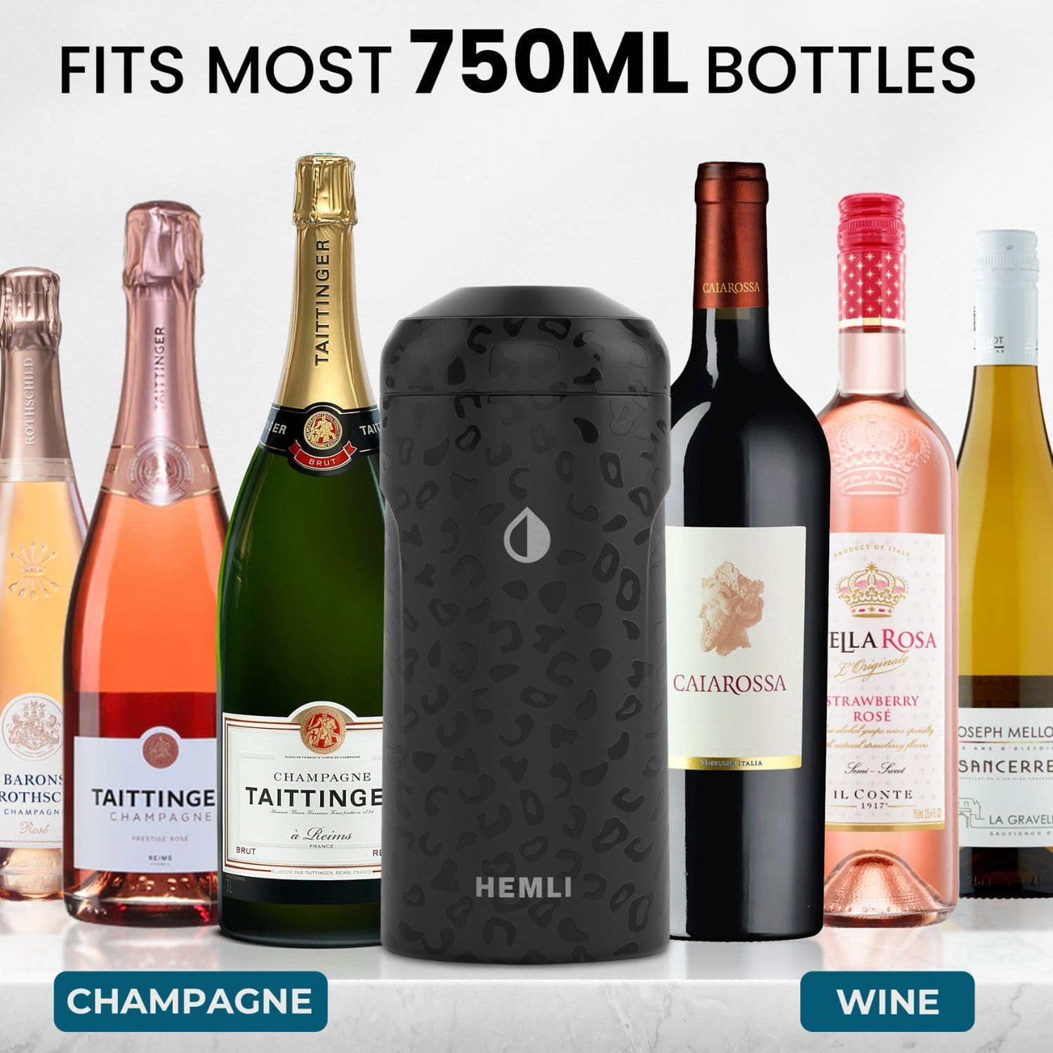 Wine Bottle Chiller Insulator Sleeve, Keeps Wine and Champagne Cold for 12 Hours, Vacuum Insulated Wine Bottle Cooler - Image 9