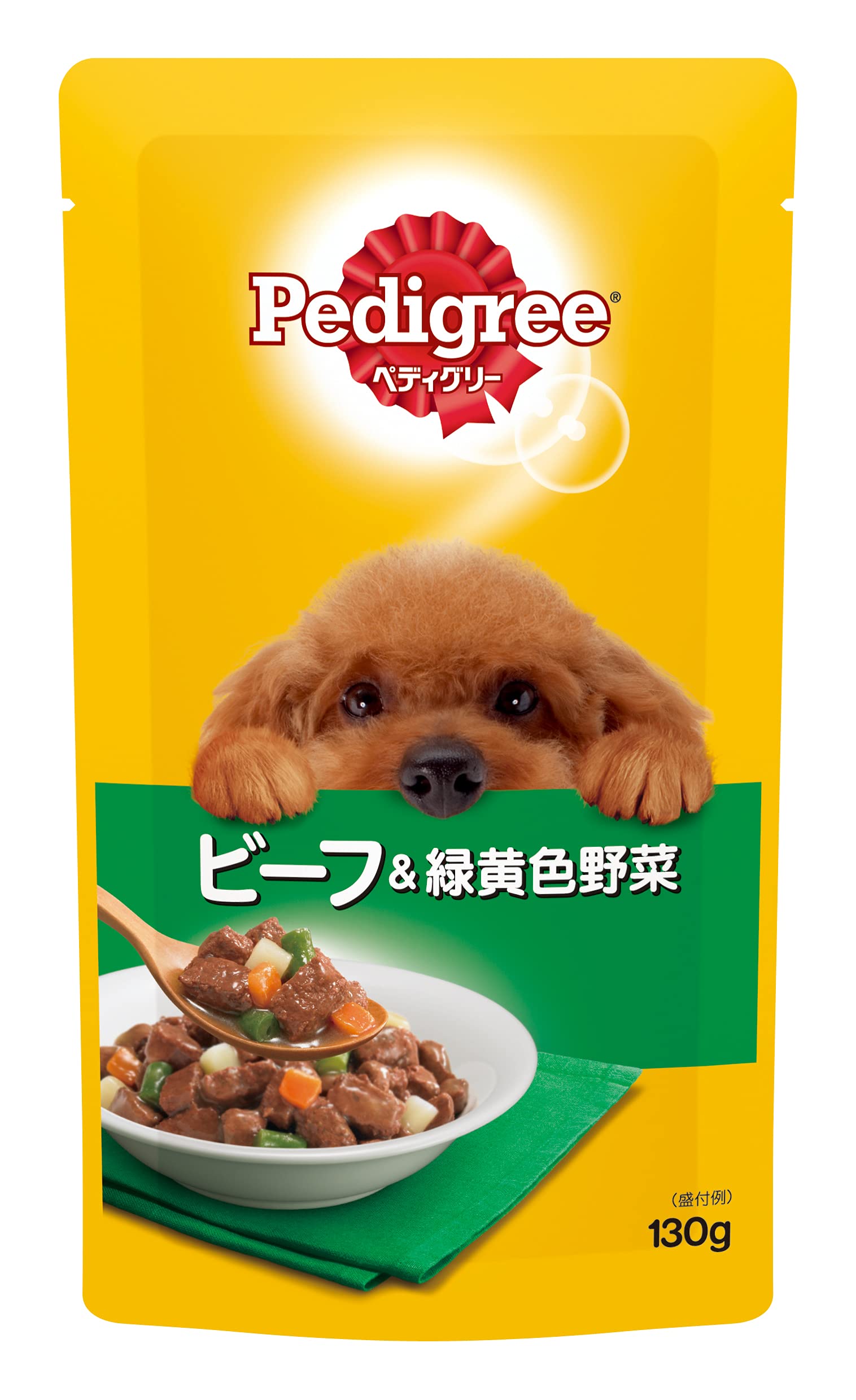 Amazon | ペディグリー 成犬用 ビーフ&緑黄色野菜 130g×10個入り 