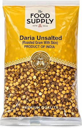 TFS Roasted Chana Chickpeas Roasted Healthy Crunchy Snacks and Everyday Superfood 300g, Roasted Chana - Unsalted