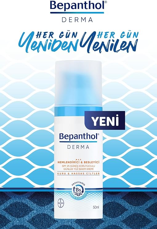 Bepanthol Derma SPF 25 Yüz Bakım Kremi 50 ml + 5 Adet Cilt Bakım Kremi 3.5 g
