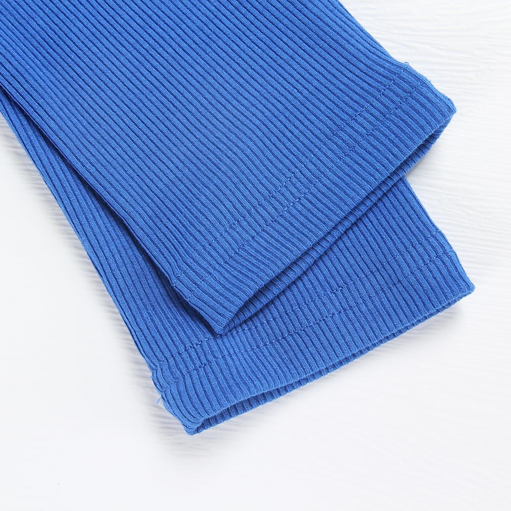 Artfish Women's Casual Basic Ribbed T-Shirts Slim Fitted Boat Neck Long Sleeve Crop Top - Image 4