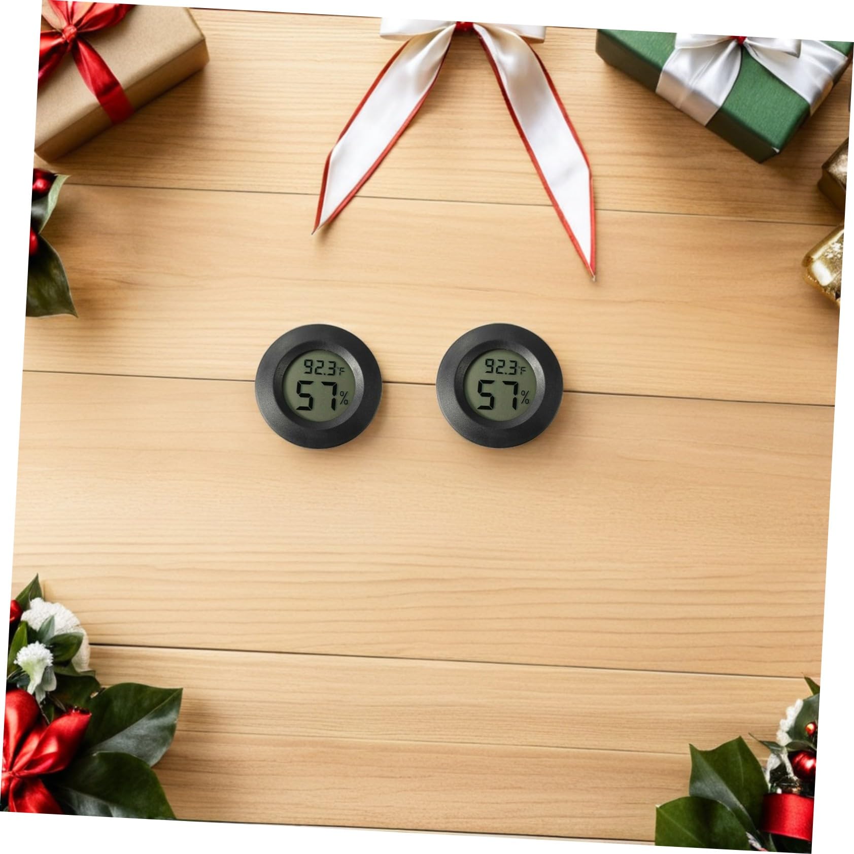 DOITOOL 21 Pezzi Termometro Igrometro Digitale Mini per Terrario e Tartarughiera Sensore Umidità e Temperatura Plastica Resistente per Uso Interno ed Esterno in d'Inverno e