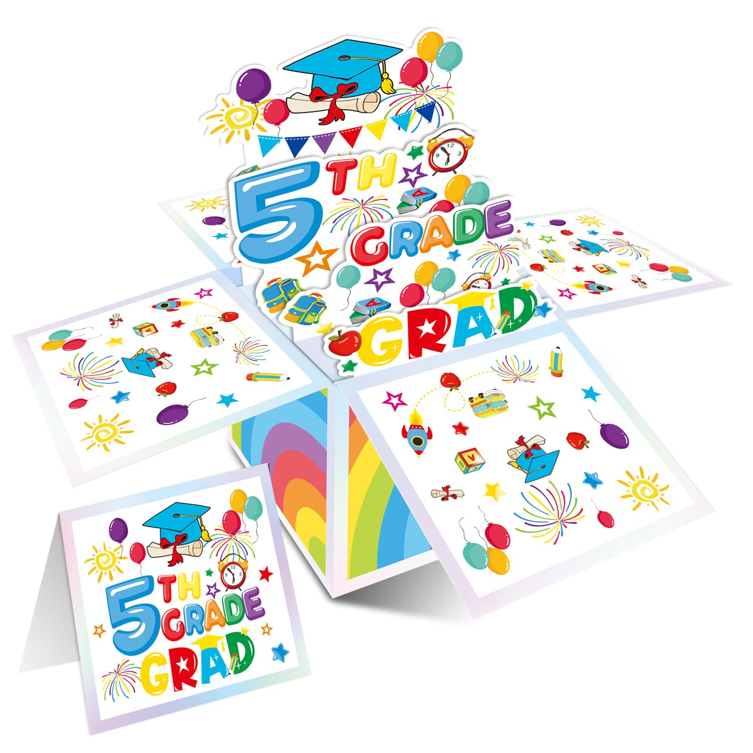 Amazon.com : Aisosiks Pop Up Graduation Card for 5TH Grade Graduation  Decorations 2026, 5TH Grade Handmade 3D Greeting Gift Card with Envelope :  Office Products