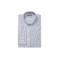 Van Heusen Camicia da Uomo Pinpoint Regular Fit a Righe con Colletto Abbottonato