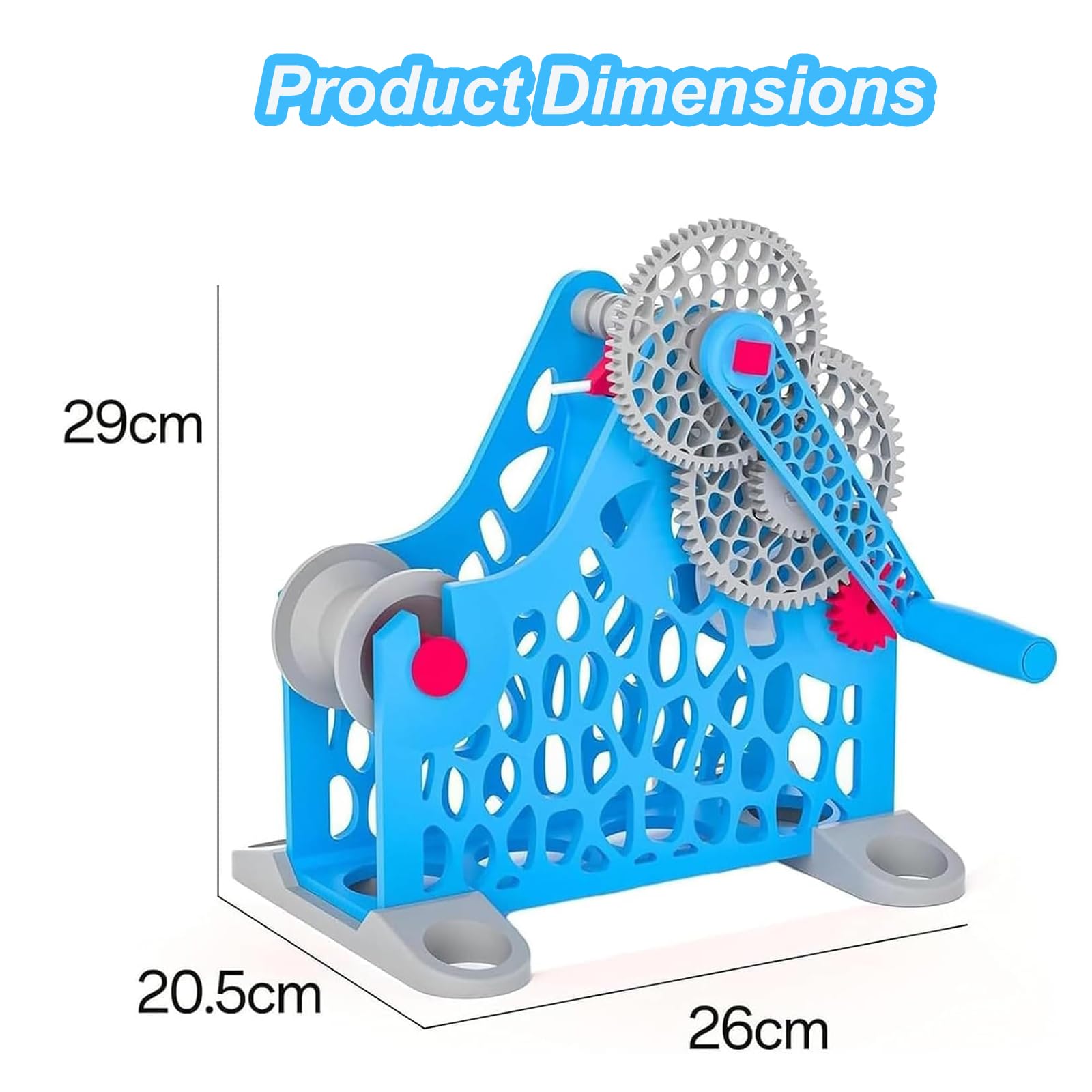 Ręcznie korbowana szpula filamentu do drukarki 3D, zdejmowana modułowa konstrukcja, jednolite prowadzenie drutu do szpul 1 kg, entuzjastów drukowania