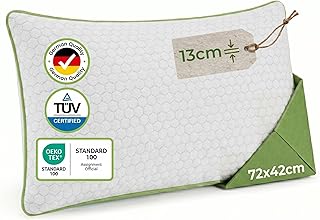 Limarmo Orthopädisches Nackenstützkissen - Kopfkissen Kopfkissen Seitenschläfer aus Memory Gelschaum | Kissen für Seiten- und Rückenschläfer | Deutsche Qualität (710x420x130 mm)