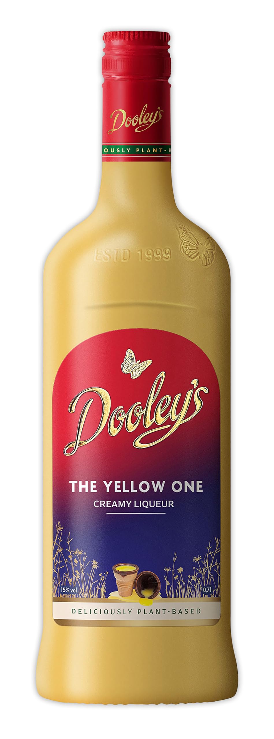 Dooley’s The Yellow One Plant-Based Cream Liqueur – 70cl | Vegan Cream Liqueur | 15% ABV