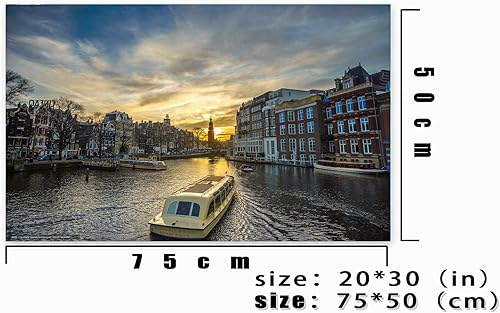 Miniatura 3 de Otoño, sol poniente, torre Eiffel, 1000 piezas de rompecabezas para adultos, decoración, 30 x 20 pulgadas