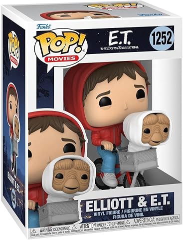 Funko Pop Movies: E.T. The Extra-Terrestrial - Elliott with E.T. in Basket, 3.75