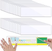 Vista 19 de Paquete de 30 bolsillos autoadhesivos para tarjetas de índice, con apertura superior, tarjetero ideal para organizar y proteger tus tarjetas