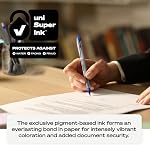 uni-ball VISION ELITE Rollerball, Stylo Roller à Bille Stick Bold-0.8mm, Paquet de 12, Encre Noire (61231)