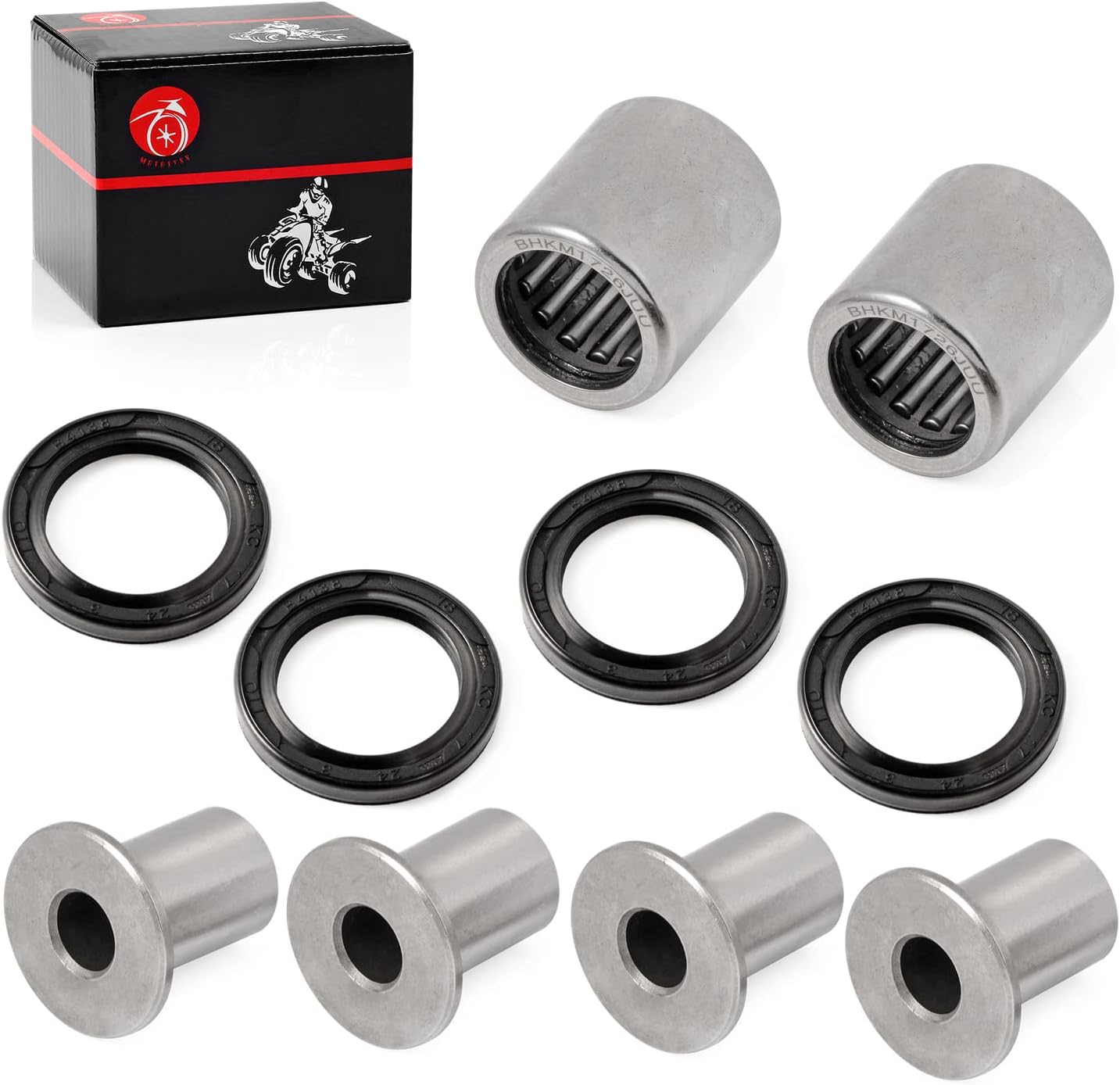 50-1014 Front Upper A Arm Bushings Bearing Seal Compatible with Kawasaki KFX400 For Arctic Cat 400 DVX For Suzuki Quadsport Z400 LTZ400 LTZ 400