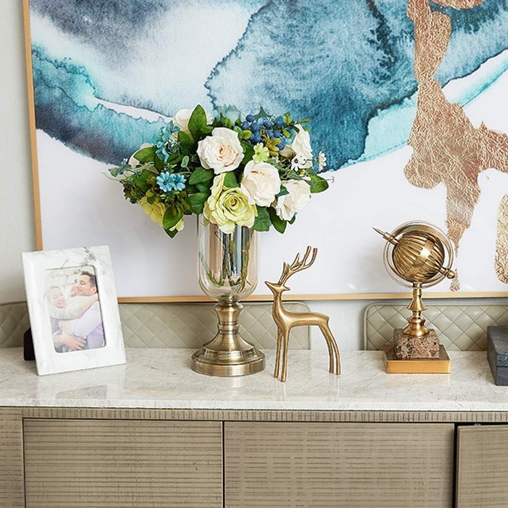 Home Decoration-Copper Colored Finish Tabletop Decorative Globe Ideal Gift for Wedding Teacher College Student Dorm Study Den