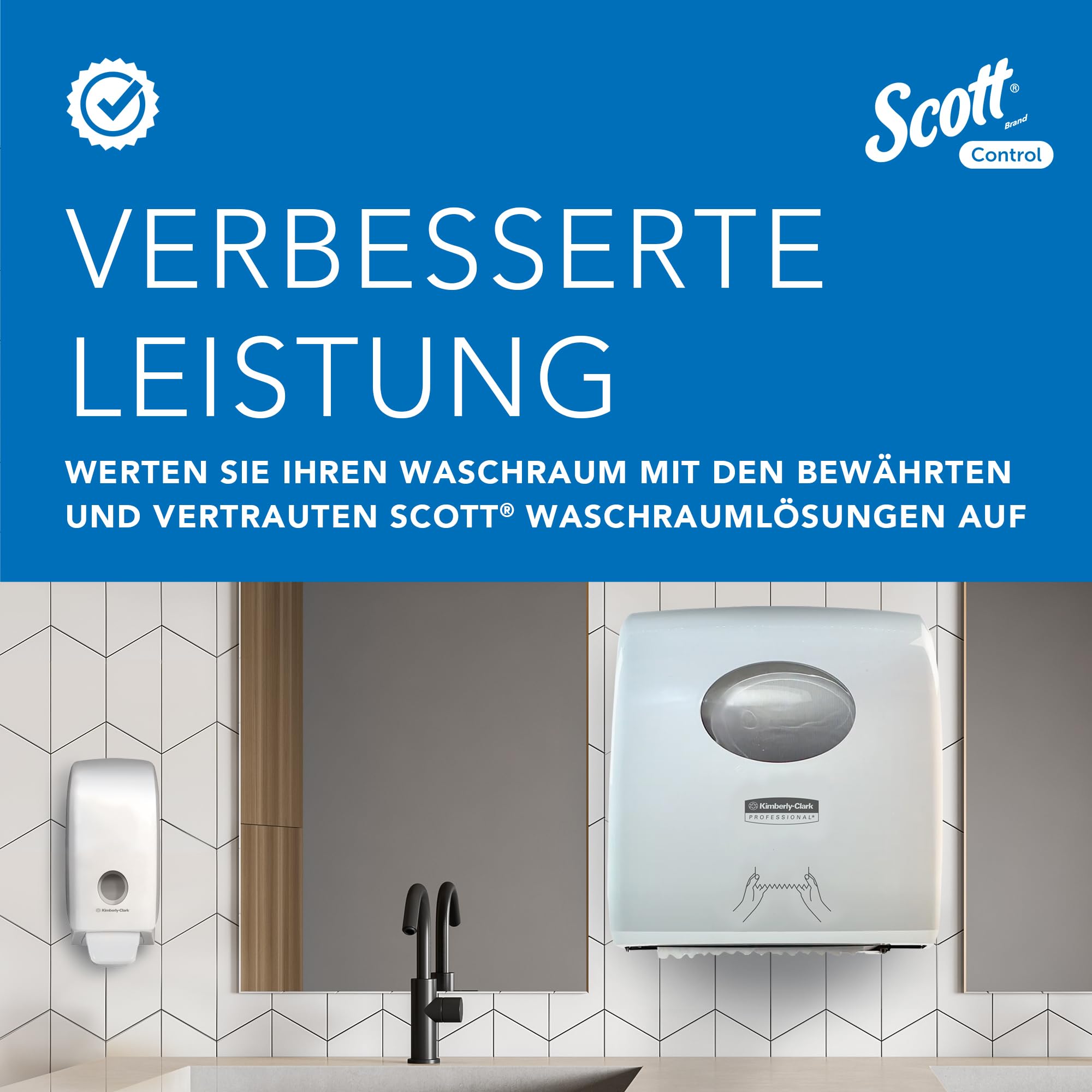 Scott® Control™ Papierhandtücher 6663, Einmal-Papierhandtücher mit Interfold-Faltung und M-Faltung, FSC-zertifiziert, für eine umweltbewusste Händehygiene, 15 Packungen x 212 Tücher (insg. 3.180)