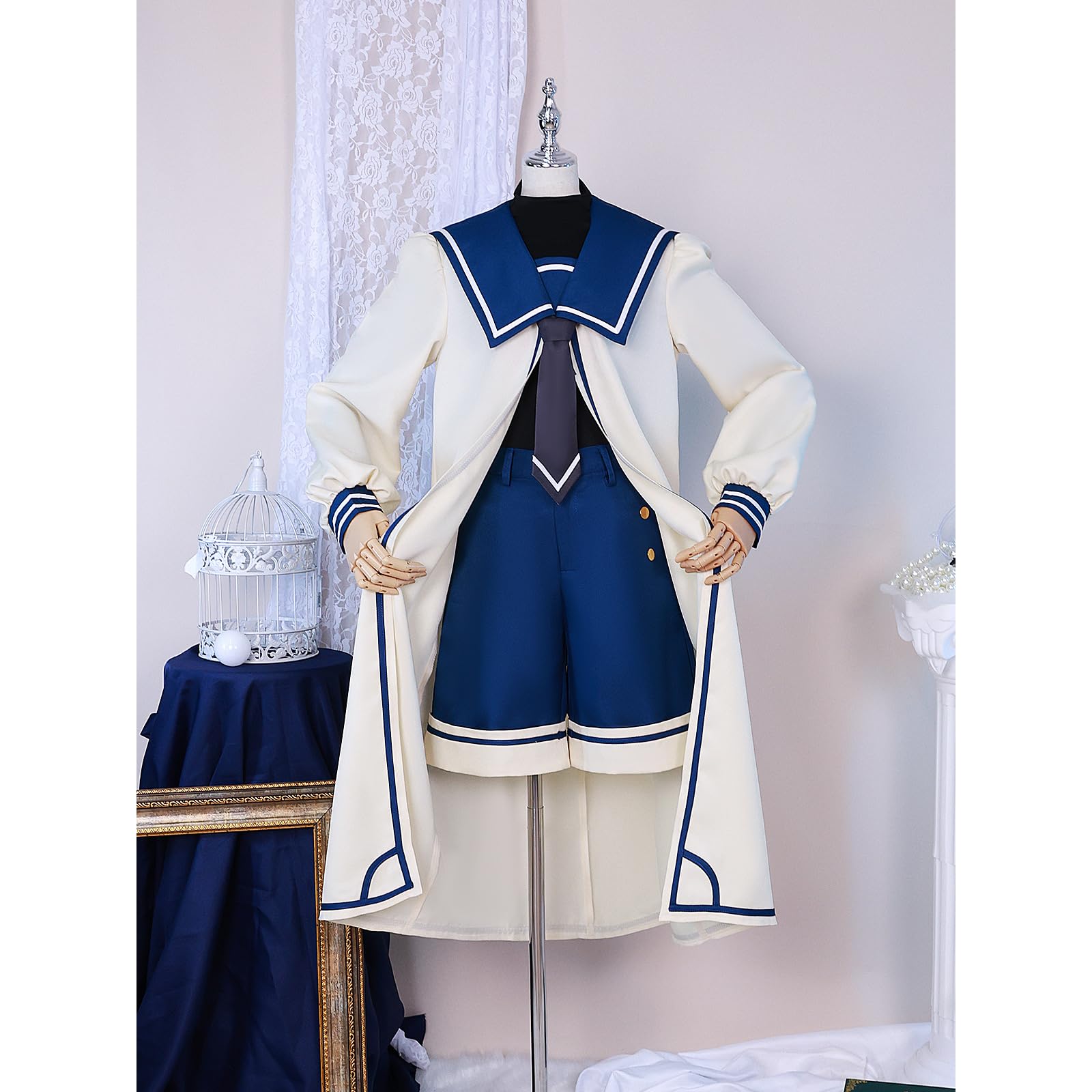Amazon.co.jp: 黒執事 シエル コスプレ 坊ちゃん ホタテ衣装 髪