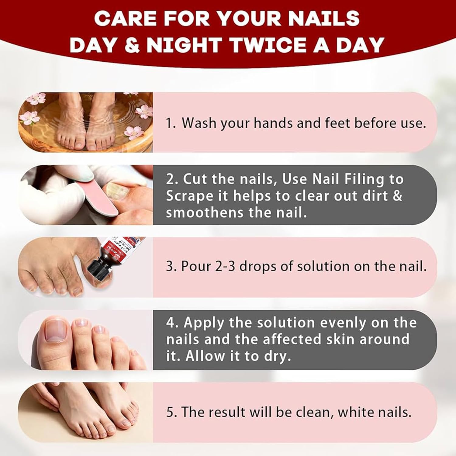 Toenail Fungus Patches 21 Pcs + Liquid Solution 30 Fl Oz 8-Hour Overnight Repair safely and gently Treatment Toenail,Fast Acting Hydrogel Nail Care-Strengthens & Improves Discoloration and Brightness