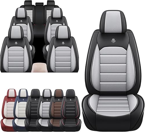 JOJ Fundas de asiento de automóvil para Ford Expedition 2007-2022, funda de asiento de coche de 7 asientos, antideslizantes, impermeables,