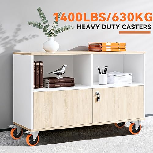 Miniatura 7 de W B D WEIBIDA Ruedas giratorias de 5 pulgadas con doble bloqueo, juego de 4 ruedas resistentes, rodamientos silenciosos, ruedas superiores