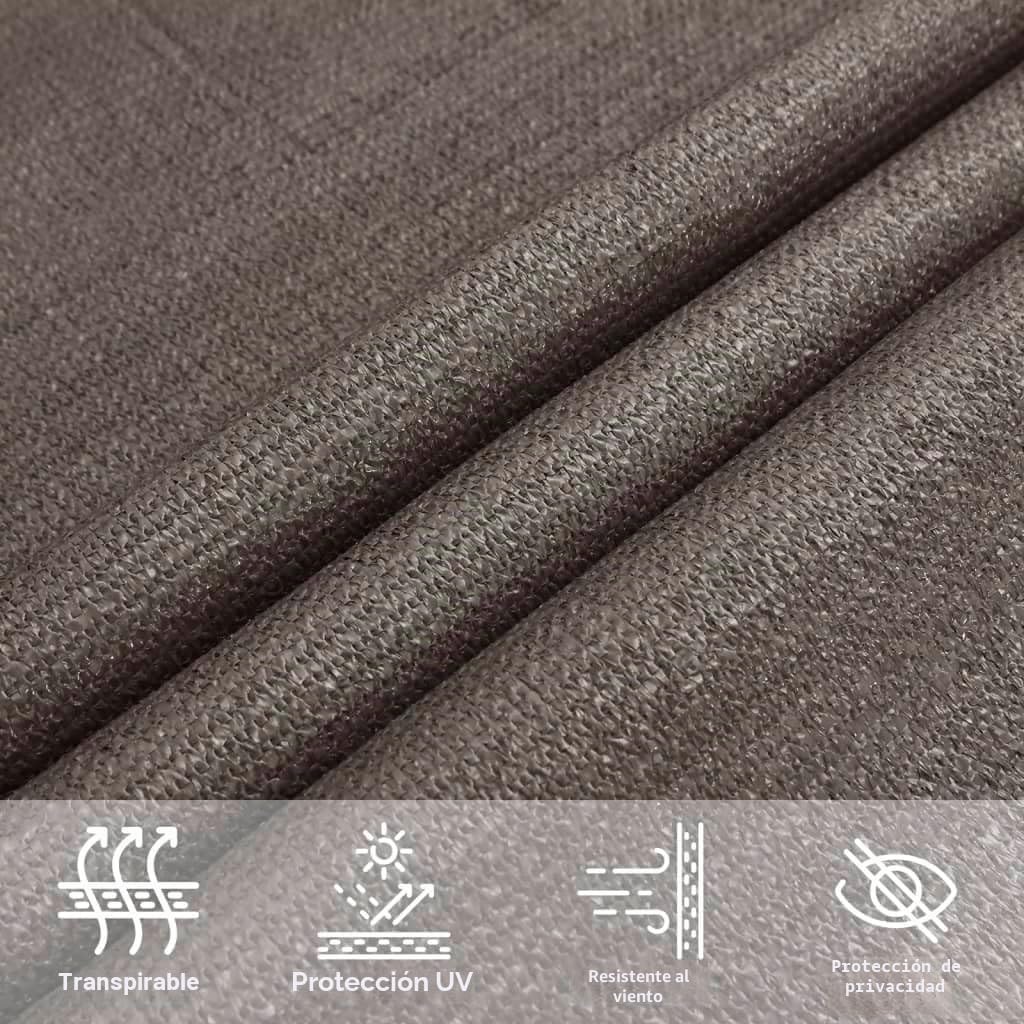 vidaXL Toldo Parasol Lona Protector Solar Sombra de Patio Jardín Terraza Balcón Parque Infantil Exterior de Vela Gris Antracita HDPE 160 g/m² 3x5 m