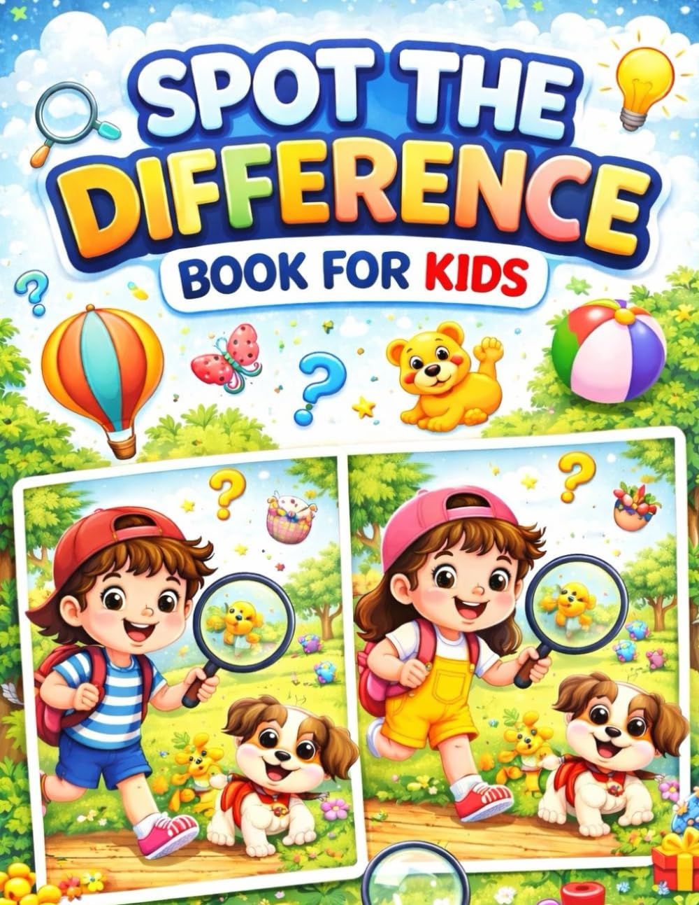 Spot the Difference Book for Kids: A fun spot the difference activity book to develop focus and visual skills, ages 4–8 (Kids Fun Activity Books)