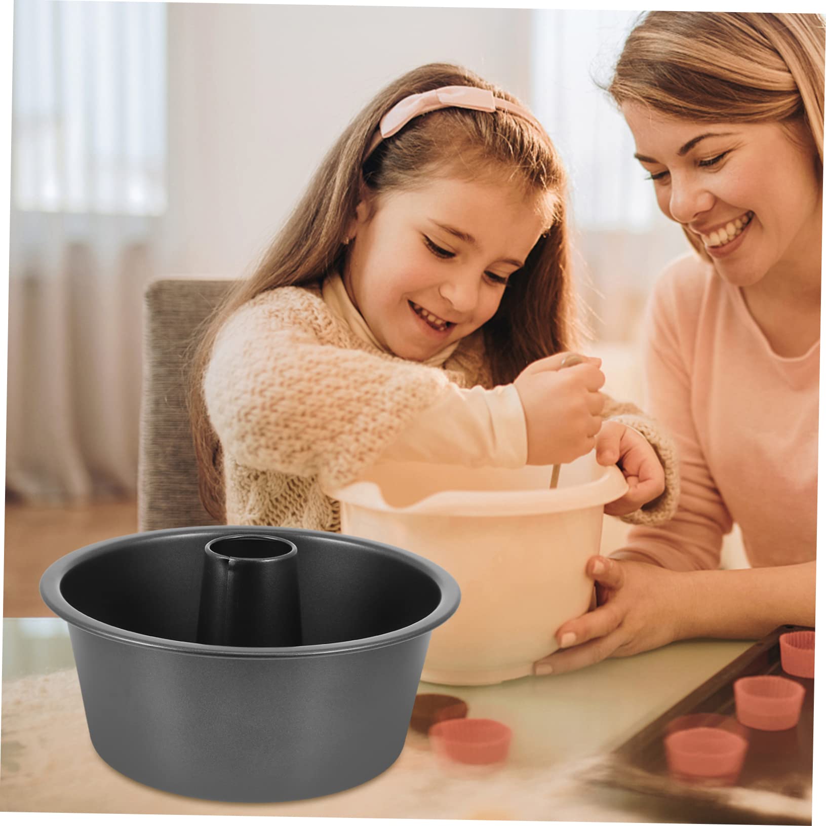 Zerodeko Moule à Gâteau Rond Creux Antiadhésif Moule à Pâtisserie Pratique pour Cuisson Pain