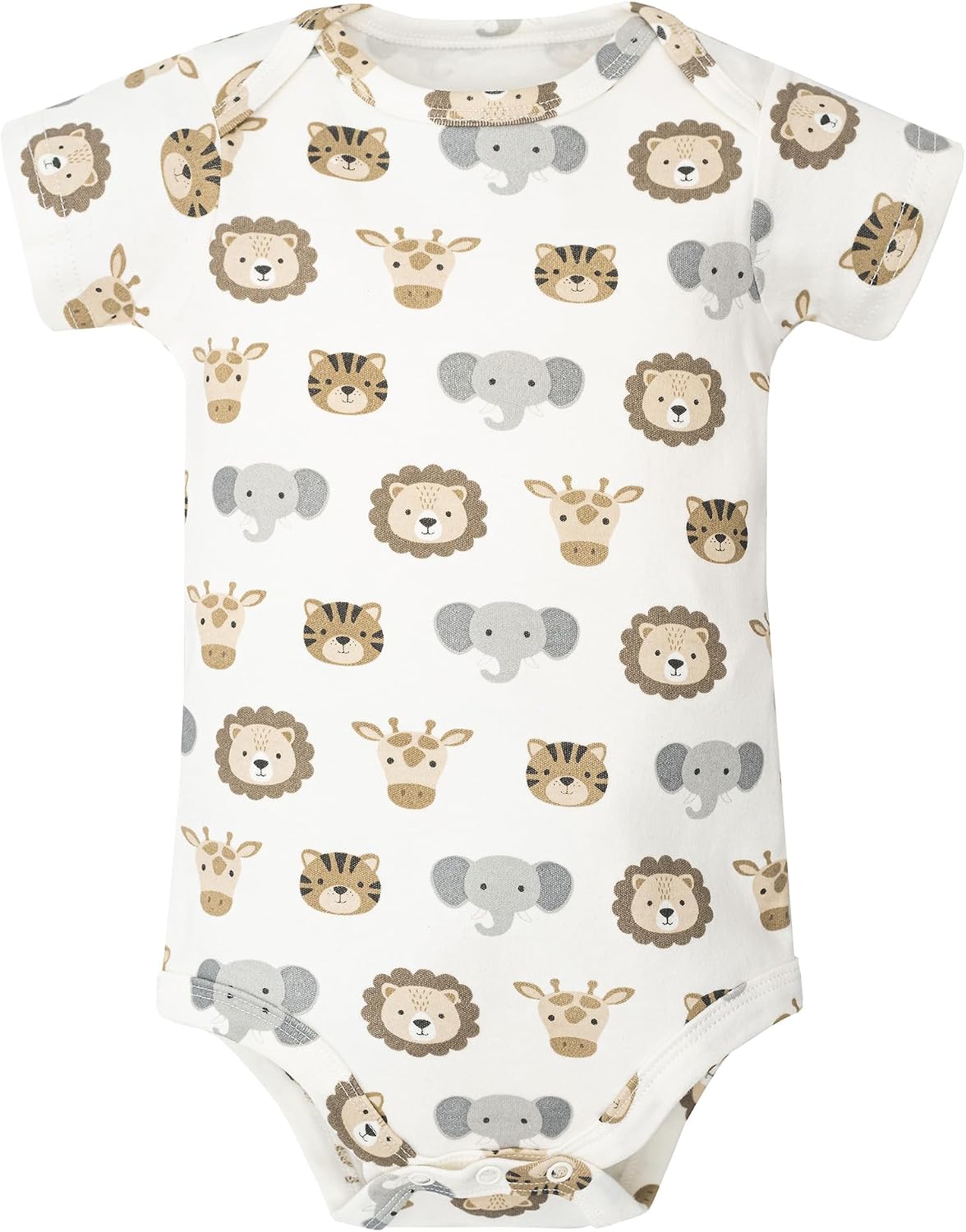 Hudson Baby Unisex Baby Cotton Bodysuits 5-Pack