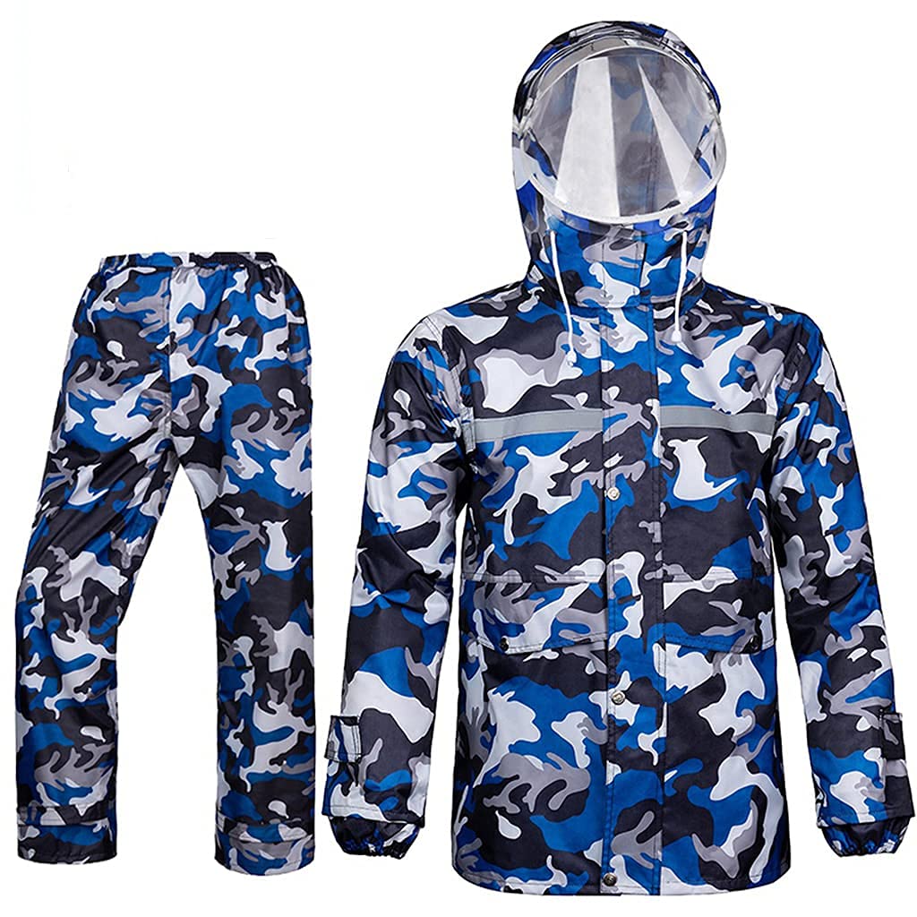 Pantalons de pêche et veste camouflage hommes ensemble pluie 2 pièces pour la forêt