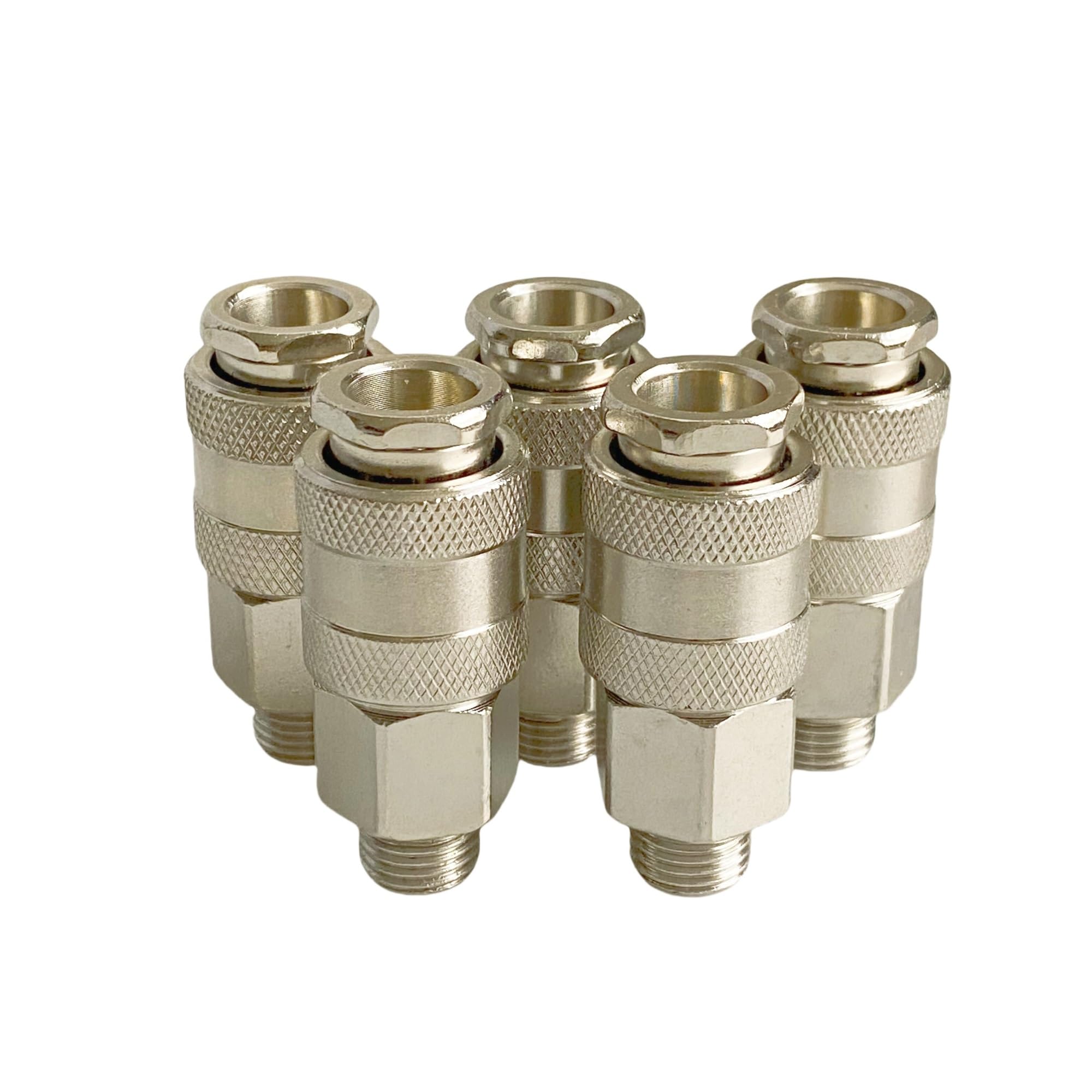Xiaoshitou Men's 5 Pcs Coupler 5Pcs Pneumatic Fitting Pm20 Sm20 With G1/4 Thread For Air Compressor
