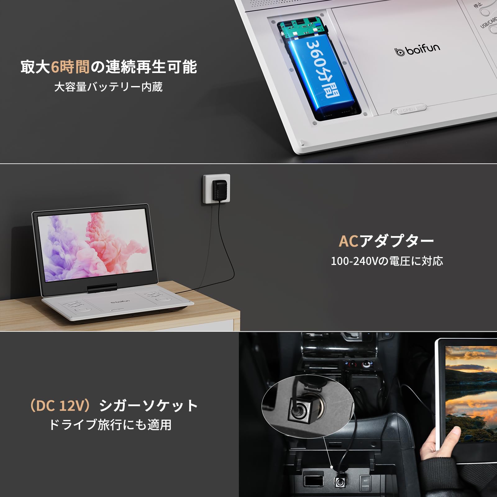 Amazon.co.jp: 【2026強化版・14.1インチ大画面・2年保証】 ポータブル