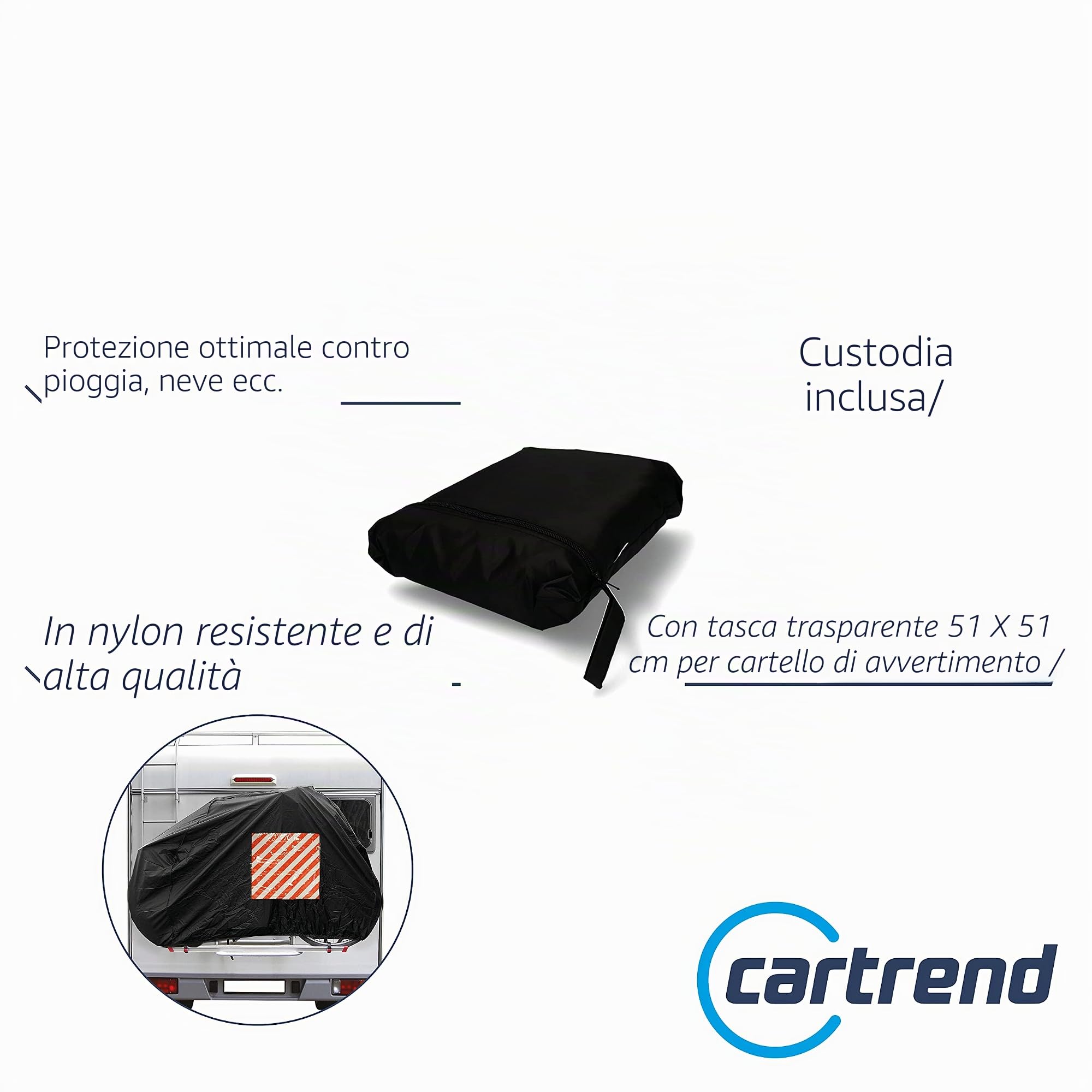 CARTREND 10162 Copri bicicletta con borsa custodia