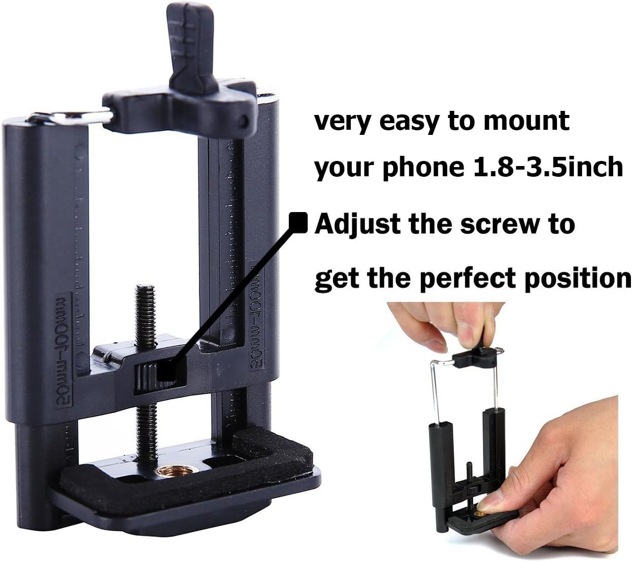 Cheap 50 Inch Phone Tripod, Aluminum Camera Tripod for iPhone with Universal Tripod Phone Mount, Carrying Bag Included