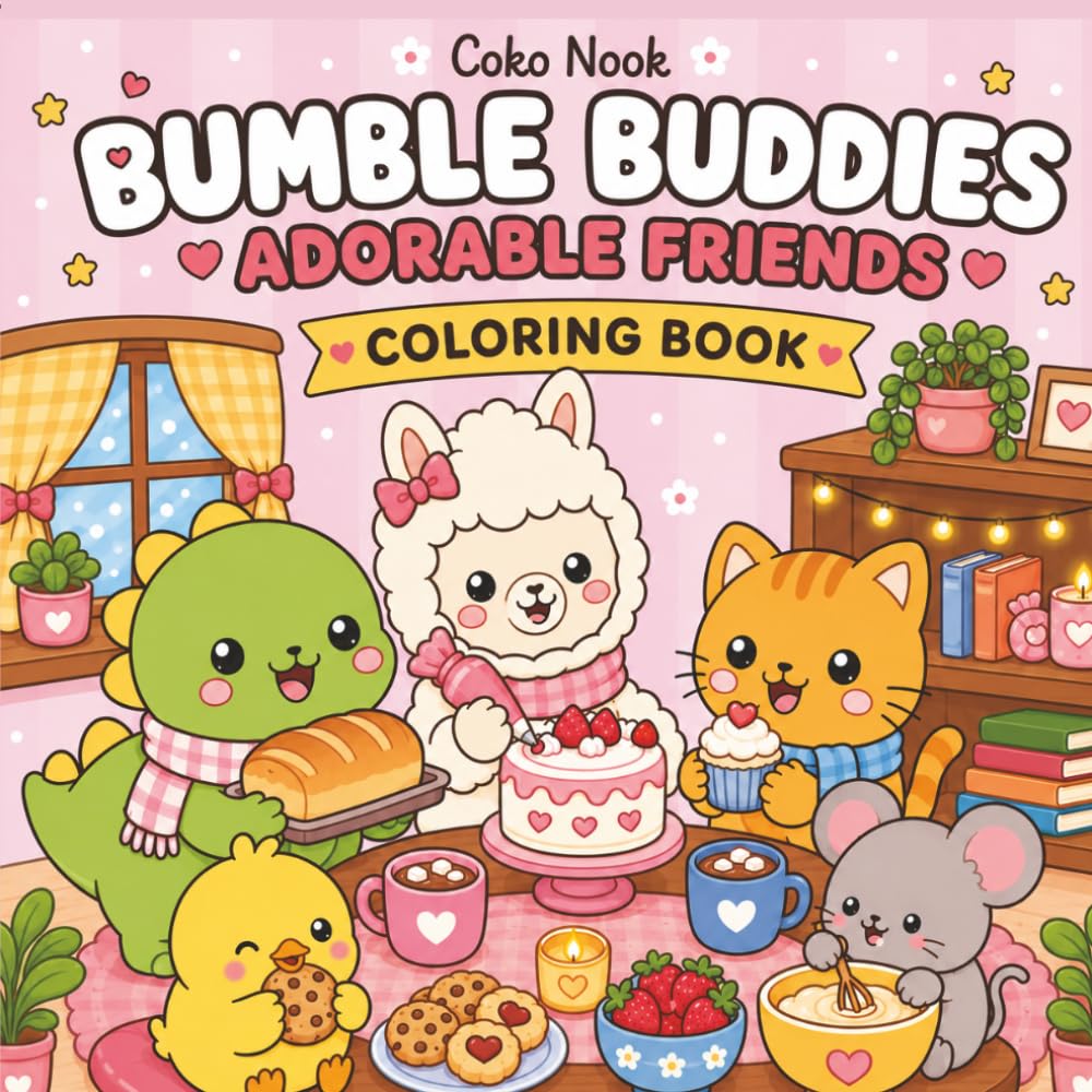 Coko Nook/ Bumble Buddies/ Adorable Friends Coloring Book (Coko Nook Comfy Series)