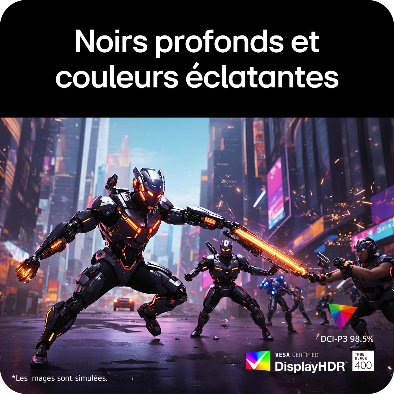 LG Ultragear™ 32GX870A-B.AEU Ecran PC Gaming 32" - Dalle OLED résolution 4K UHD (3840 x 2160), 0,03ms 240Hz, DisplayHDR™400 True Black, DCI-P3 98.5% (CIE1976), FreeSync Premium Pro, G-Sync Compatible