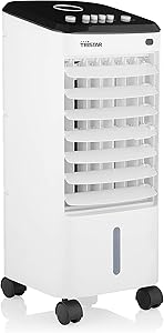 Tristar AT-5445 Portable Air Conditioner 2 in 1 Oscillating 45°, 4 L Water Tank, 1-7h Timer, 3 Speeds, 2 Freezable Contain…