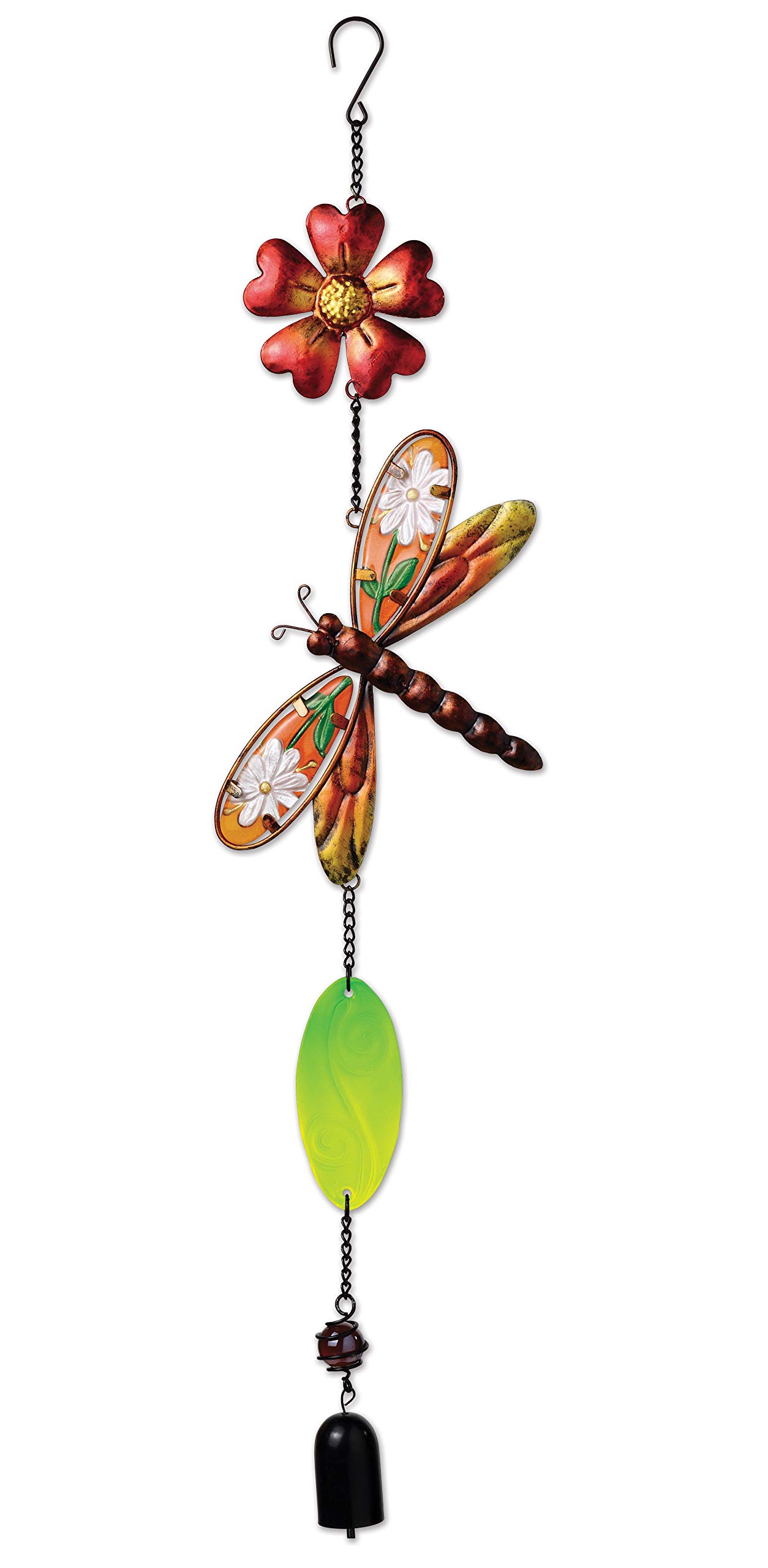 Sunset Vista DesignsMetal and Colored Glass Dragonfly Garland
