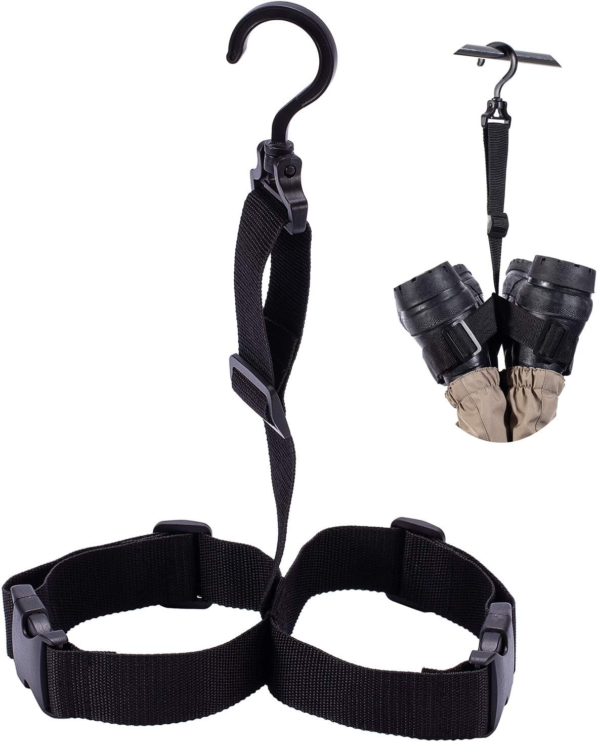 Bassdash Fishing Wader Boot Hanger Adjustable Strap for Storage Drying