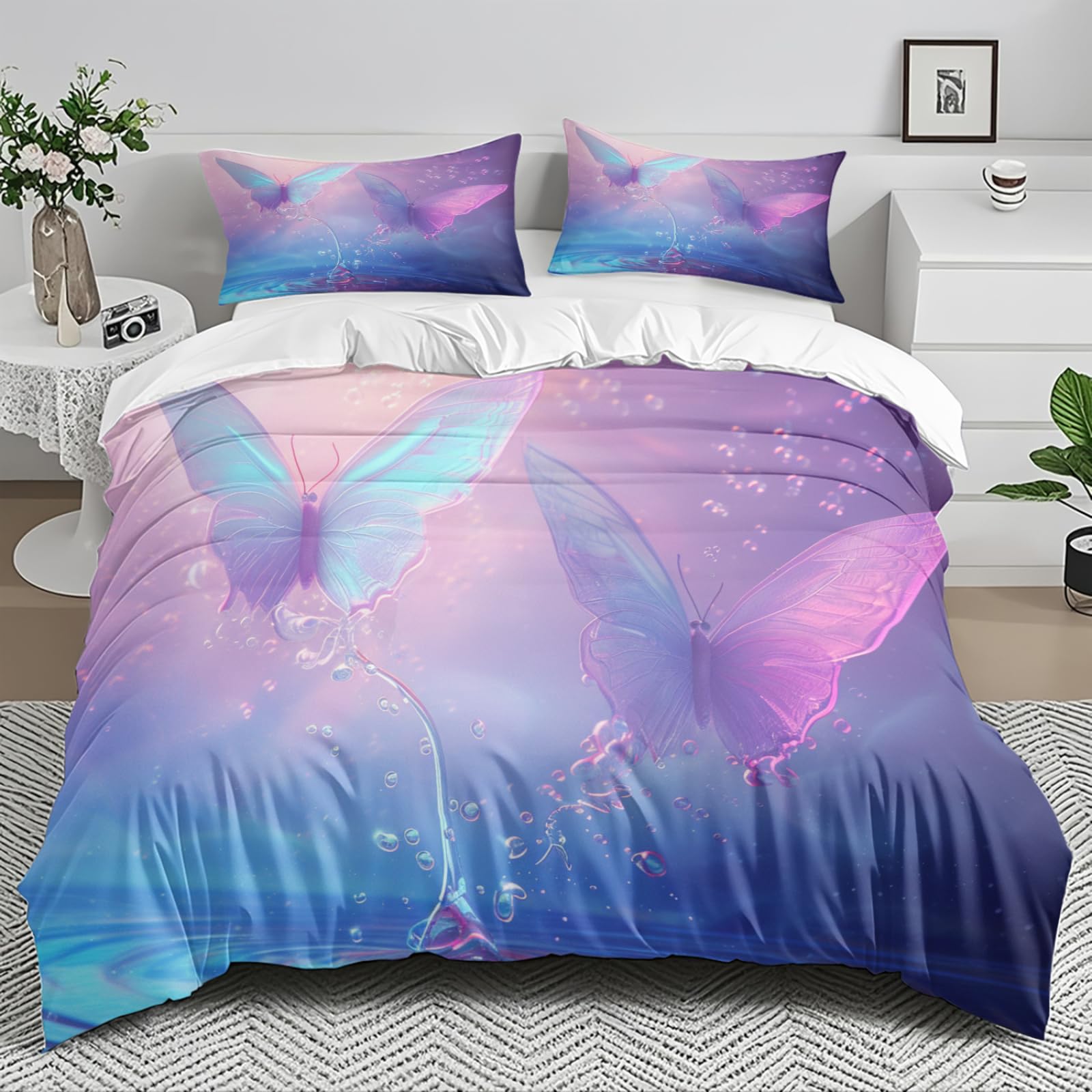 Housse de couette 140x200 douce finies les sueurs nocturnes grâce au tissu respirant