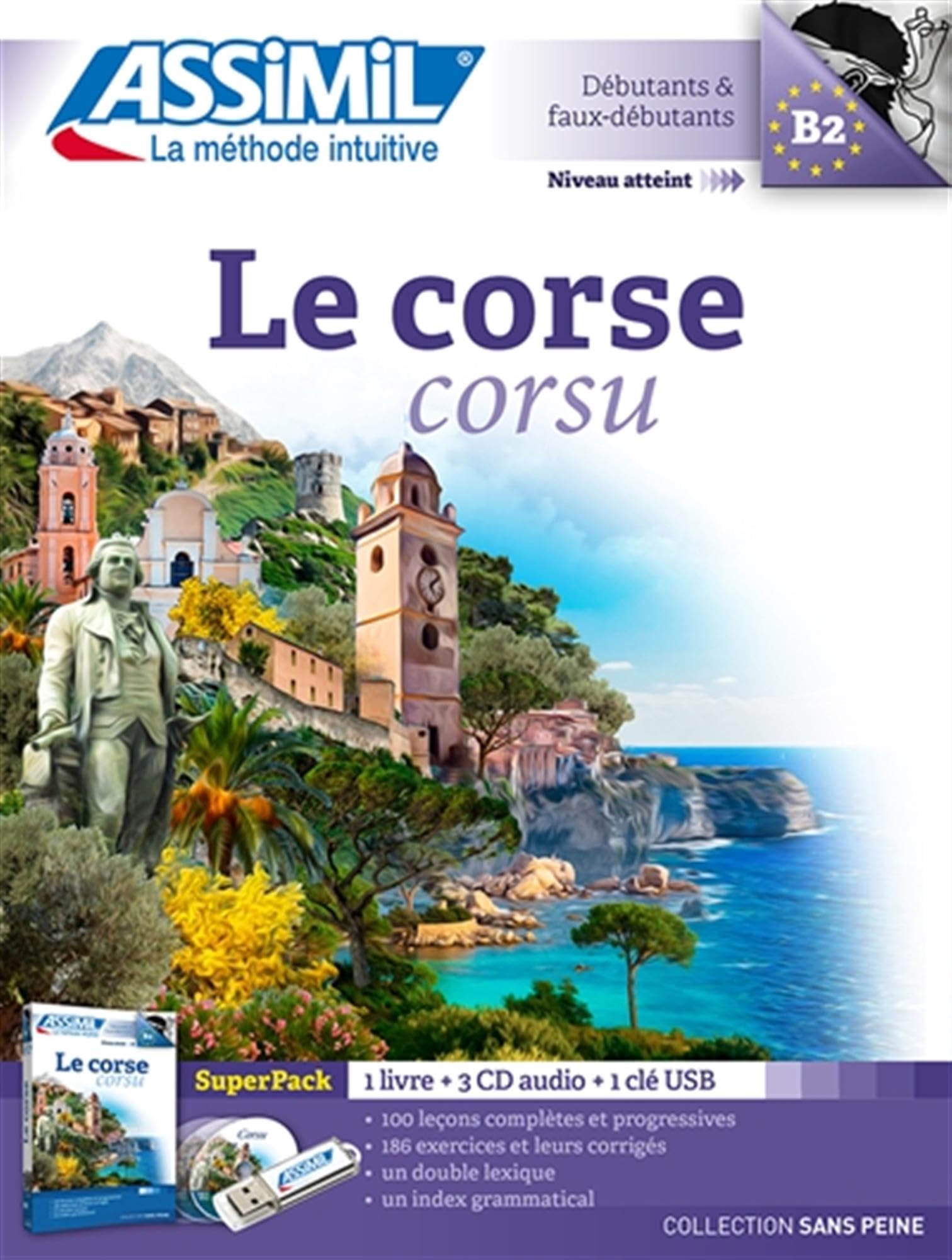 Superpack Corse: Niveau A1-B2 Méthode d'apprentissage de corse