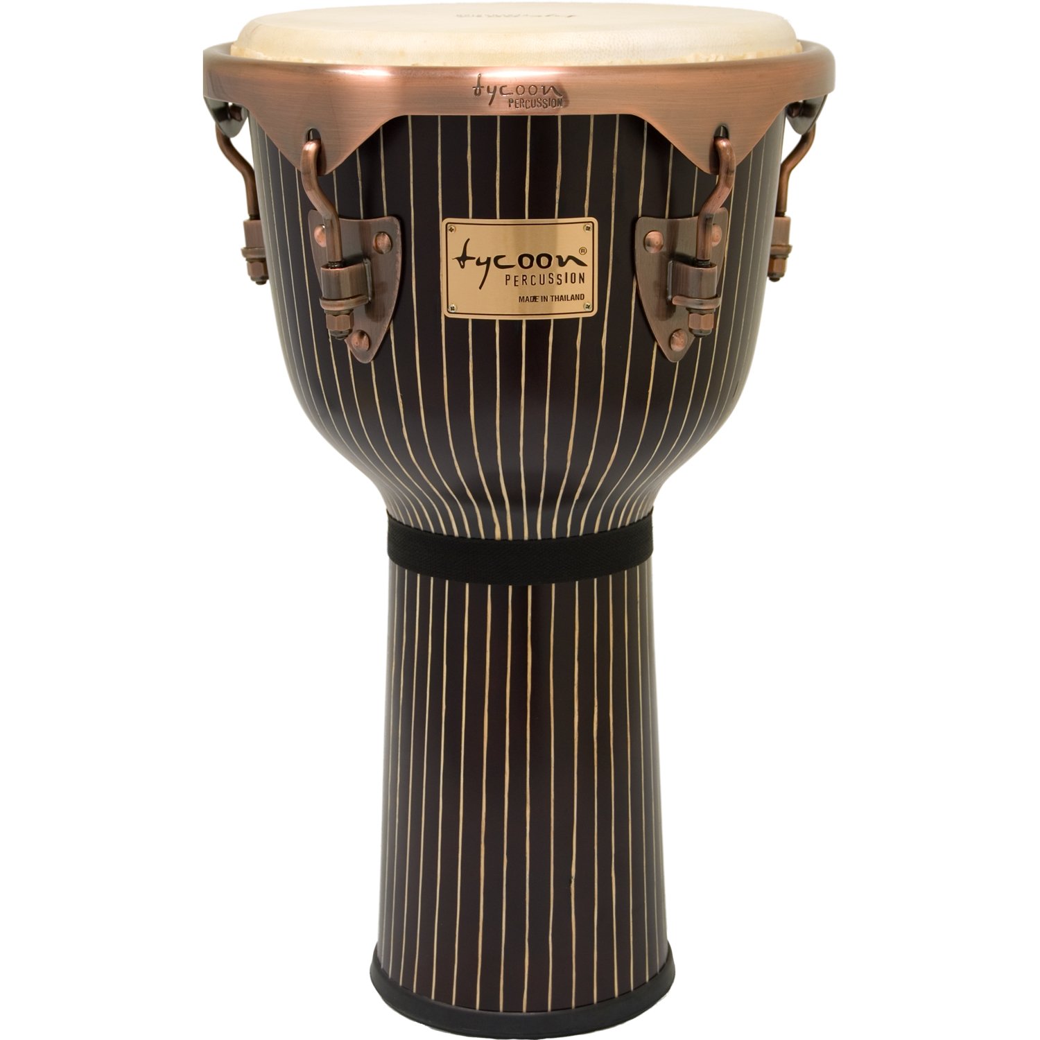 Tycoon Percussion 12 Inch Master Hand-Crafted Pinstripe Djembe