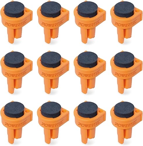 POWERTEC 71188-P3 Banco de lujo para perro  Paquete de 12  Nylon duradero que no se daña  Con inserciones de freno de banco con ojales hechos de EVA