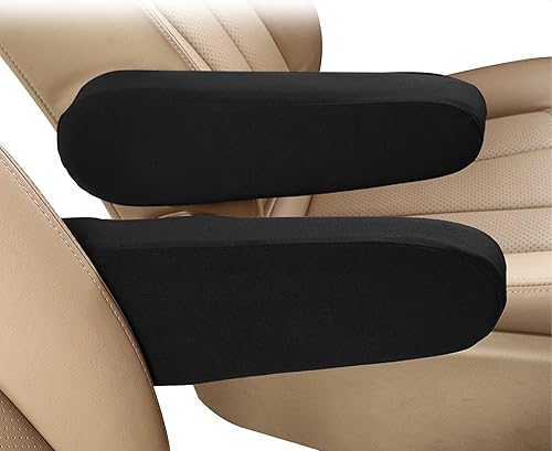 Miniatura 1 de 2 fundas para reposabrazos de asiento delantero de automóvil, fundas universales para reposabrazos de asiento, fundas de tela para reposabrazos de