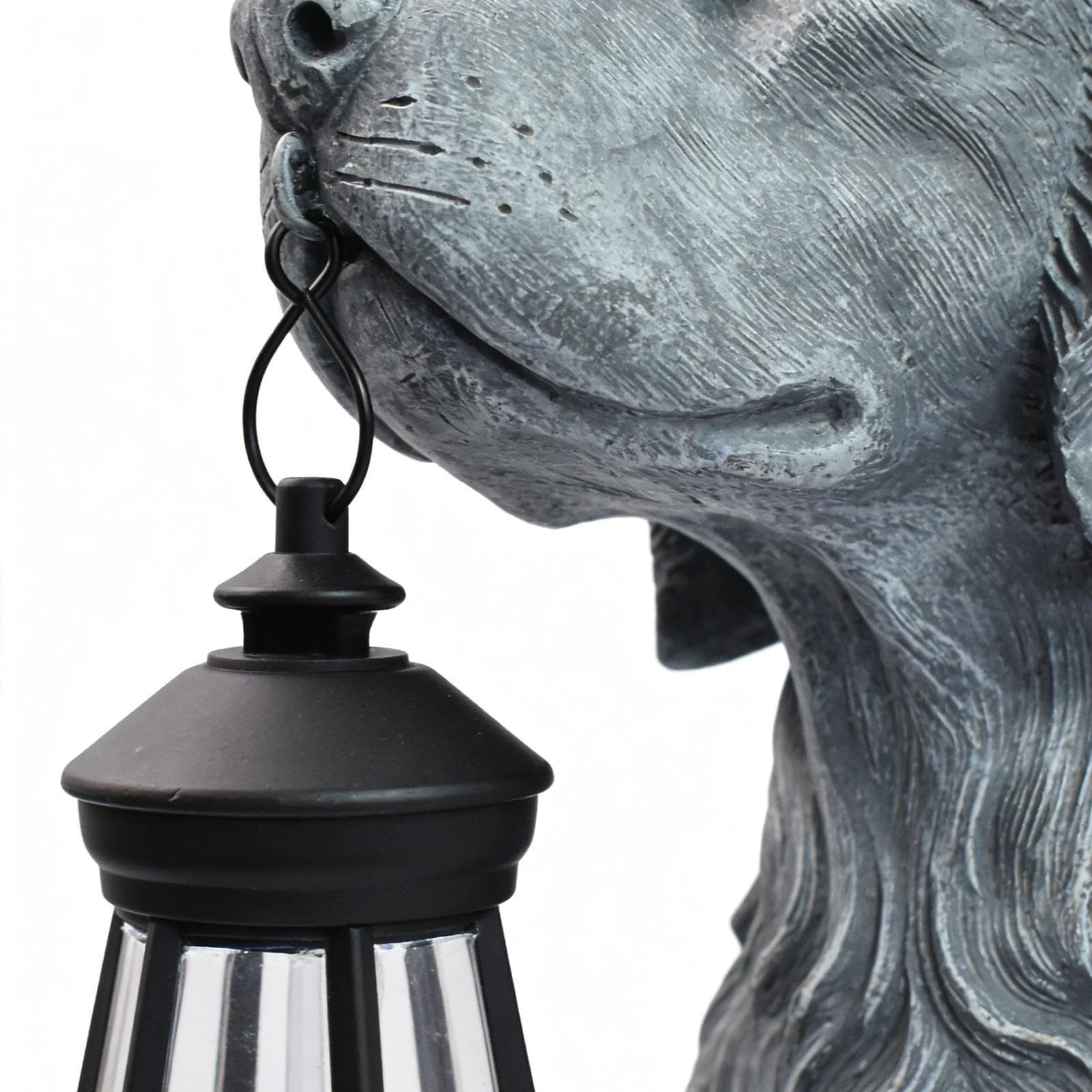 Estatua de Jardín con Energía Solar Lámpara Nocturna Impermeable Temática | Decoración Exterior Luz Solar para Patio para Patio, Jardín Trasero, Celebración de Cumpleaños o Estreno de