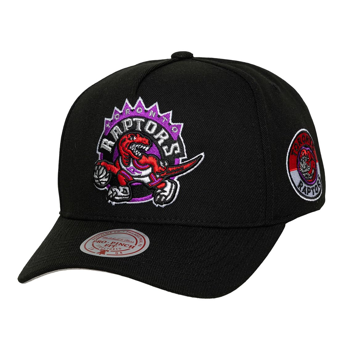 Mitchell & Ness NBA Double Clutch Pro Snapback Cap Toronto Raptors Black