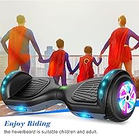 Vista 7 de Patinete autoequilibrante de 16.51 cm con altavoz y luces LED rojas