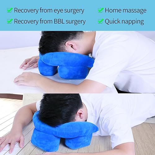 Miniatura 7 de Almohada boca abajo para dormir, almohada boca abajo después de cirugía ocular, almohada BBL después de cirugía para el trasero a dormir, cojín