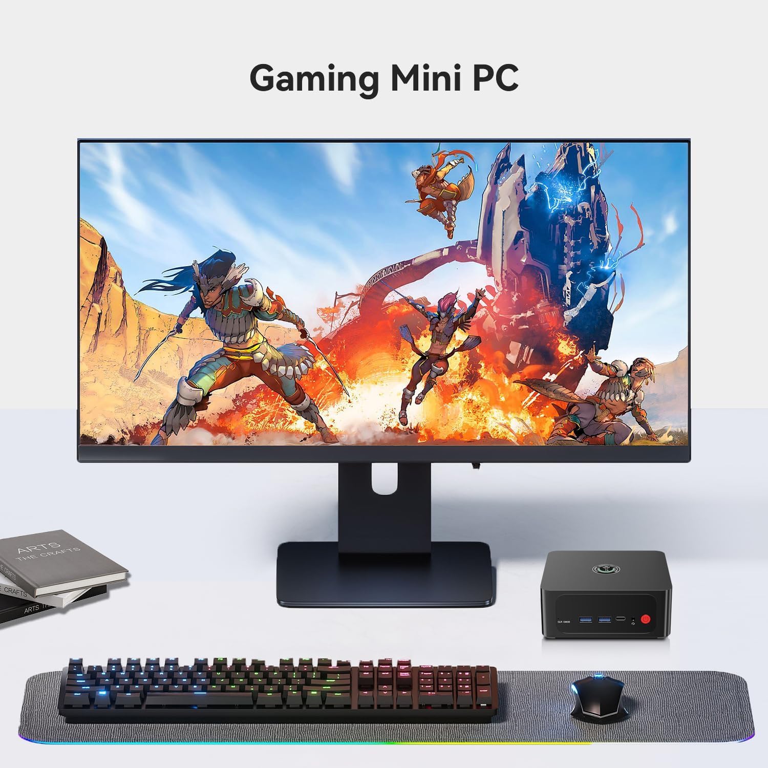 Gaming setup with TRIGKEY S7 Pro Mini PC