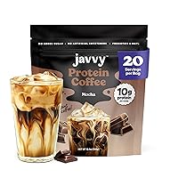 Vista 15 de Café Helado de Proteína de Caramelo - Proteína de Suero Premium y Cafés Helados Instantáneos - 100% Preparación en Frío Natural - Cero Sabores
